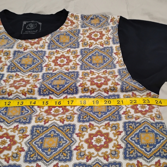 NIMANZ TEE - DYNASTY | Mens XXL Cotton Tee Patterned Designer T-shirt - Picture 4 of 13